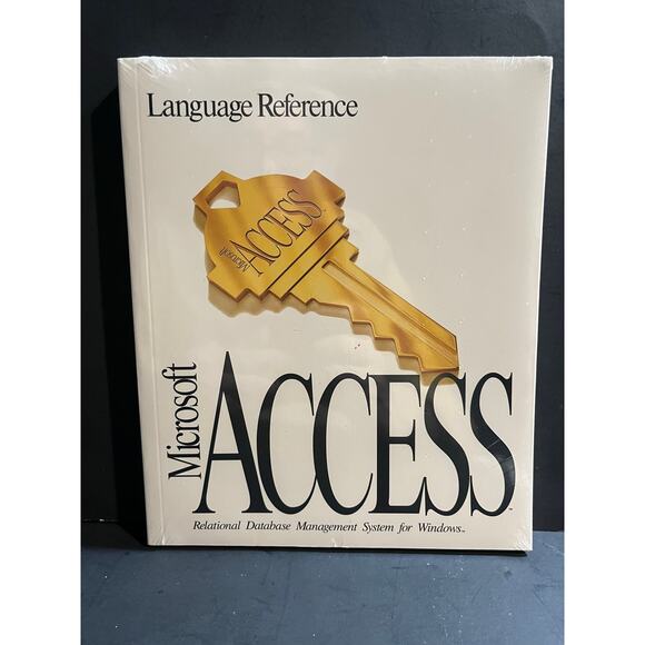 Microsoft Access Language Reference Manual (Windows) - Sealed New 1990s Software - Picture 1 of 5